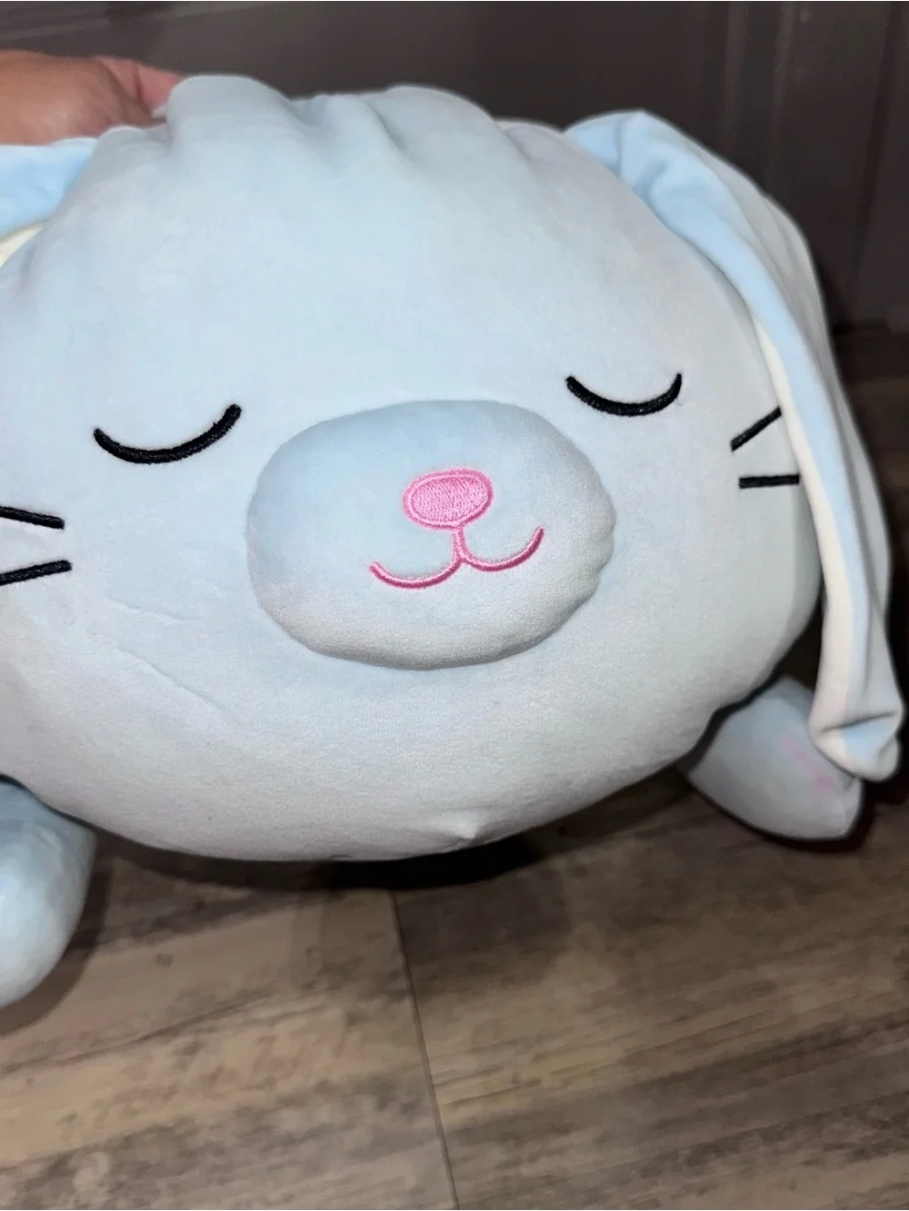 Squishmallows Light Blue Bunny Body Pillow Plush